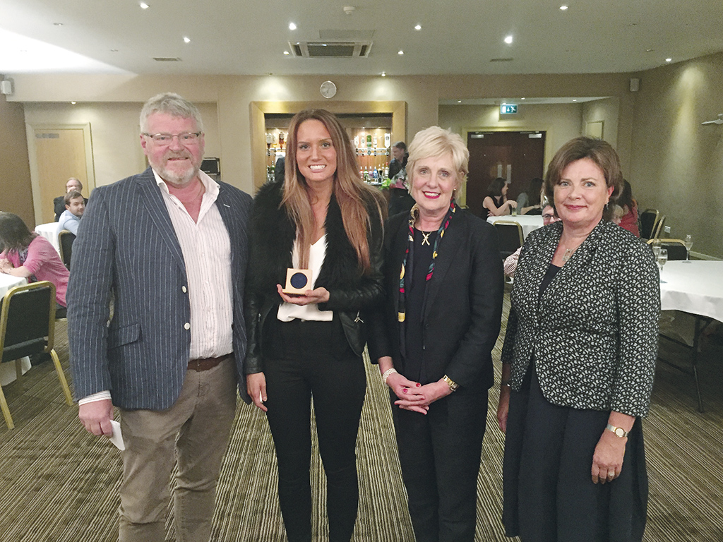 (L-R) Charles MacDonald, FVLDC, with Katie, along with Ann and Angela Herd, widows of the Herd brothers