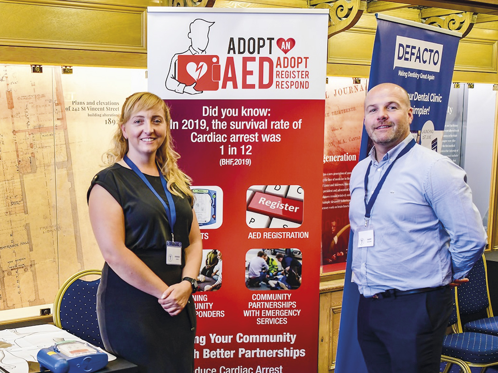 The adopt an AED team at a recent event