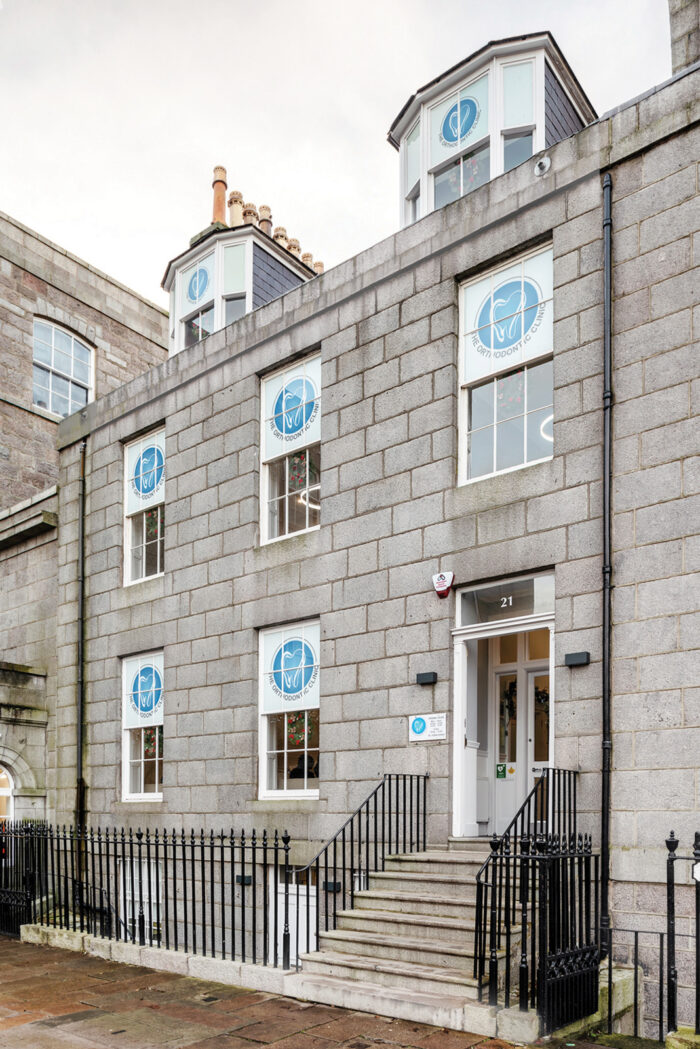 The exterior of the Orthodontic Clinic building.