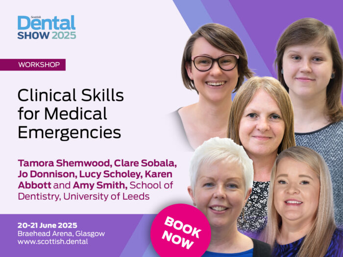 A poster for a panel chat with the team from University of Central Lancashire on Clinical Skills for Medical Emergencies